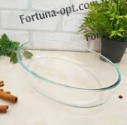 Противень овальный из жаропрочного стекла A-Plus - 4002 ✅ базовая цена $5.59 ✔ Опт ✔ Скидки ✔ Заходите! - Интернет-магазин ✅ Фортуна-опт ✅