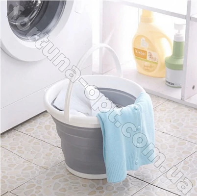 Ведро силиконовое складное Collapsible Bucket - 10 л - 7106 ✅ базовая цена $6.12 ✔ Опт ✔ Скидки ✔ Заходите! - Интернет-магазин ✅ Фортуна-опт ✅