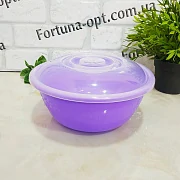 Миска пластиковая с крышкой 2 л "Ягодка" - 0308 ✅ базовая цена 114.50 грн. ✔ Опт ✔ Скидки ✔ Заходите! - Интернет-магазин ✅ Фортуна-опт ✅
