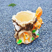 Кашпо пень с белками (К) ✅ базовая цена 236.80 грн. ✔ Опт ✔ Скидки ✔ Заходите! - Интернет-магазин ✅ Фортуна-опт ✅