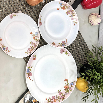 Сервиз столовый стеклокерамика 18 предметов A-Plus - 1852 ✅ базовая цена $26.63 ✔ Опт ✔ Скидки ✔ Заходите! - Интернет-магазин ✅ Фортуна-опт ✅