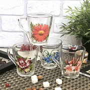 Чашка стеклянная 280 мл Грация Цветы - 8120 ✅ базовая цена 39.31 грн. ✔ Опт ✔ Скидки ✔ Заходите! - Интернет-магазин ✅ Фортуна-опт ✅