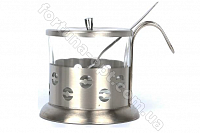 Сахарница стеклянная с ложкой Empire EM -0009 ✅ базовая цена $2.40 ✔ Опт ✔ Скидки ✔ Заходите! - Интернет-магазин ✅ Фортуна-опт ✅