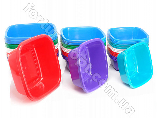 Таз 13л квадратный (Х-2) 0067 ✅ базовая цена 60.27 грн. ✔ Опт ✔ Скидки ✔ Заходите! - Интернет-магазин ✅ Фортуна-опт ✅