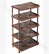 Полка  для обуви 5-ти ярусная коричневая (Стандарт ) 0719 ✅ базовая цена 195.37 грн. ✔ Опт ✔ Скидки ✔ Заходите! - Интернет-магазин ✅ Фортуна-опт ✅