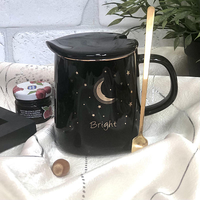 Чашка с кр и ложк 450 мл "Space" 00925 (Ст) ✅ базовая цена $5.07 ✔ Опт ✔ Скидки ✔ Заходите! - Интернет-магазин ✅ Фортуна-опт ✅