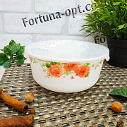 Салатник "6,5" стеклокерамический с крышкой микс 30053/2 ✅ базовая цена 51.93 грн. ✔ Опт ✔ Скидки ✔ Заходите! - Интернет-магазин ✅ Фортуна-опт ✅