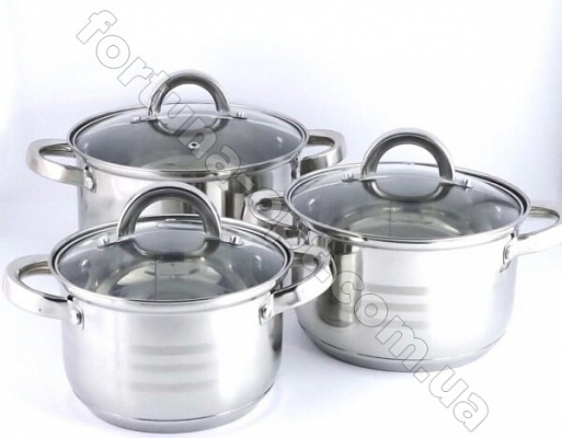 Набор кастрюль Benson BN - 199➜ Опт и розница ✅ актуальная цена -Интернет магазин ✅ Фортуна ✅