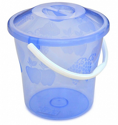 Ведро 10л с крышкой прозрачное (ПЛ) 0754 ✅базовая цена 55.06 грн. ✔ Опт ✔ Скидки ✔ Заходите! - Интернет-магазин ✅ Фортуна-опт ✅