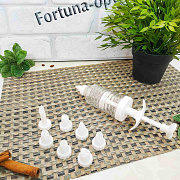 Шприц кондитерский пластиковый + насадки 12078  ✅ базовая цена 29.97 грн. ✔ Опт ✔ Скидки ✔ Заходите! - Интернет-магазин ✅ Фортуна-опт ✅