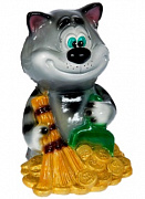  Кот с веником керамический 1709 ✅ базовая цена 143.52 грн. ✔ Опт ✔ Скидки ✔ Заходите! - Интернет-магазин ✅ Фортуна-опт ✅