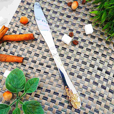 Нож столовый "Золото-цветок" 086 ✅ базовая цена 85.51 грн. ✔ Опт ✔ Скидки ✔ Заходите! - Интернет-магазин ✅ Фортуна-опт ✅