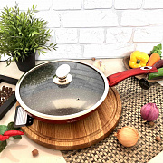 Сковорода с крышкой Edenberg EB - 3340 - 28 см/мрамор ✅ базовая цена $14.92 ✔ Опт ✔ Скидки ✔ Заходите! - Интернет-магазин ✅ Фортуна-опт ✅