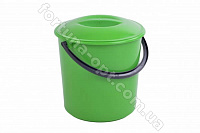 Ведро пластмассовое 10л с крышкой - 12952 ✅базовая цена 61.24 грн. ✔ Опт ✔ Скидки ✔ Заходите! - Интернет-магазин ✅ Фортуна-опт ✅