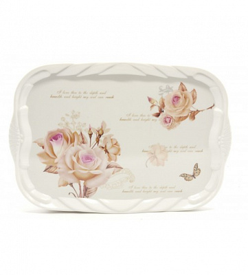 Разнос миламиновый 38*26 см А-Плюс 5665 ✅ базовая цена $2.60 ✔ Опт ✔ Скидки ✔ Заходите! - Интернет-магазин ✅ Фортуна-опт ✅