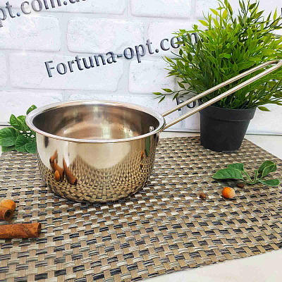 Ковш нержавеющий без крышки 1,9л А-Плюс - 0438 ✅ базовая цена $2.42 ✔ Опт ✔ Скидки ✔ Заходите! - Интернет-магазин ✅ Фортуна-опт ✅