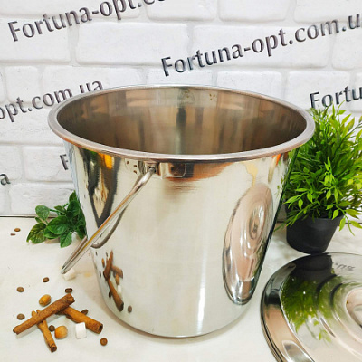 Ведро нержавеющее с крышкой A-Plus - 0389 (12 л) ✅ базовая цена $8.11 ✔ Опт ✔ Скидки ✔ Заходите! - Интернет-магазин ✅ Фортуна-опт ✅