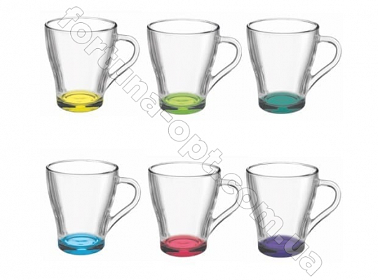 Кружка стеклянная Грация Лак Микс - 8375 280 мл ✅ базовая цена 27.71 грн. ✔ Опт ✔ Скидки ✔ Заходите! - Интернет-магазин ✅ Фортуна-опт ✅