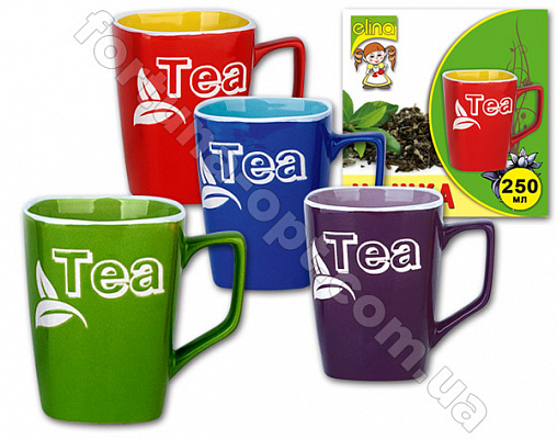 Кружка керамическая 250 мл Elina EL - 3206 ✅ базовая цена 32.40 грн. ✔ Опт ✔ Скидки ✔ Заходите! - Интернет-магазин ✅ Фортуна-опт ✅