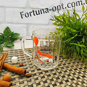 Кружка стекло Coffee Time 200 мл - 8107  ✅ базовая цена 35.52 грн. ✔ Опт ✔ Скидки ✔ Заходите! - Интернет-магазин ✅ Фортуна-опт ✅