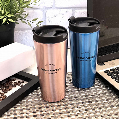 Термокружка A-Plus - 1622 - 450 мл ➜ фото ➜ розн цена $4.64 - Интернет-магазин ✅ Fortuna-opt.com.ua. ✅