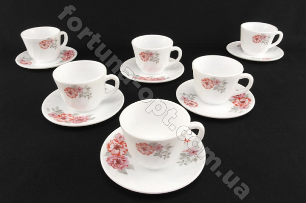 Сервиз чайный стеклокерамика A-Plus - 1861 12 предметов ✅ базовая цена 257.15 грн. ✔ Опт ✔ Скидки ✔ Заходите! - Интернет-магазин ✅ Фортуна-опт ✅