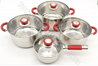 Набор нержавеющей посуды A-Plus - 0671➜ Опт и розница ✅ актуальная цена -Интернет магазин ✅ Фортуна ✅