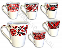 Чашка керамическая 300 мл Вышиванка Elina EL - 3259 ✅ базовая цена 24.40 грн. ✔ Опт ✔ Скидки ✔ Заходите! - Интернет-магазин ✅ Фортуна-опт ✅