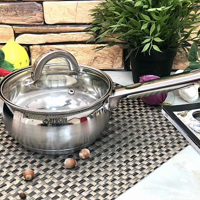 Ковш нержавеющий 1л Benson 224 ✅ базовая цена $8.58 ✔ Опт ✔ Скидки ✔ Заходите! - Интернет-магазин ✅ Фортуна-опт ✅