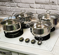 Набор посуды из нержавеющей стали A-Plus - 2061➜ Опт и розница ✅ актуальная цена -Интернет магазин ✅ Фортуна ✅