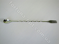 Ложка для коктейля витая из нержавеющей стали - 14635 (33 см) ✅ базовая цена 32.61 грн. ✔ Опт ✔ Скидки ✔ Заходите! - Интернет-магазин ✅ Фортуна-опт ✅