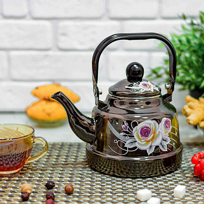 Чайник эмалированный 1,1л Benson 104 ✅ базовая цена $9.33 ✔ Опт ✔ Скидки ✔ Заходите! - Интернет-магазин ✅ Фортуна-опт ✅