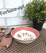 Салатник керамический № 7 Розовый орнамент 30005-010 ✅ базовая цена 56.48 грн. ✔ Опт ✔ Скидки ✔ Заходите! - Интернет-магазин ✅ Фортуна-опт ✅