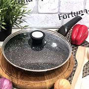 Сковорода гранитная с крышкой A-Plus - 1479 - 20 см ✅ базовая цена $9.25 ✔ Опт ✔ Скидки ✔ Заходите! - Интернет-магазин ✅ Фортуна-опт ✅