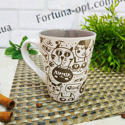 Чашка 320 мл "Cat style" 4160-23 ✅ базовая цена 40.52 грн. ✔ Опт ✔ Скидки ✔ Заходите! - Интернет-магазин ✅ Фортуна-опт ✅