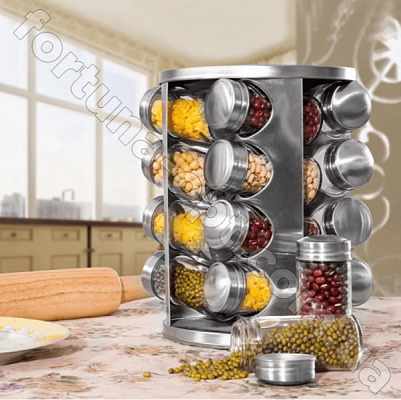Набор для специй вращающийся Edenberg EB - 4024 -17 предметов ✅ базовая цена $13.72 ✔ Опт ✔ Скидки ✔ Заходите! - Интернет-магазин ✅ Фортуна-опт ✅
