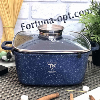 Кастрюля-казан Top Kitchen 6,7л синий (28 см) TК 00056 ✅ базовая цена $21.79 ✔ Опт ✔ Скидки ✔ Заходите! - Интернет-магазин ✅ Фортуна-опт ✅