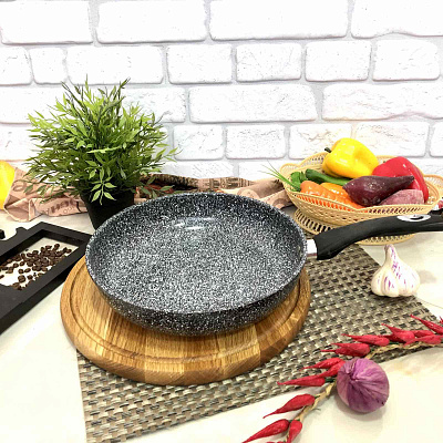 Сковорода с антипригарным гранитным покрытием 24 см Benson - 511 ✅ базовая цена $12.01 ✔ Опт ✔ Скидки ✔ Заходите! - Интернет-магазин ✅ Фортуна-опт ✅