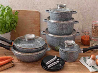 Набор посуды с гранитным покрытием Edenberg EB - 8040 - 14пр ✅ базовая цена $132.68 ✔ Опт ✔ Скидки ✔ Заходите! - Интернет-магазин ✅ Фортуна-опт ✅