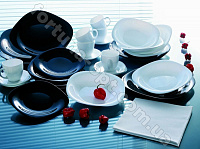 Сервиз столовый Luminarc Carine White & Black L - 1500 30 предметов ✅ базовая цена 1 056.42 грн. ✔ Опт ✔ Скидки ✔ Заходите! - Интернет-магазин ✅ Фортуна-опт ✅