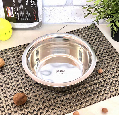 Миска нержавеющая глубокая 16 см A-Plus - 2071 ✅ базовая цена $0.90 ✔ Опт ✔ Скидки ✔ Заходите! - Интернет-магазин ✅ Фортуна-опт ✅