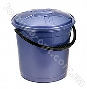 Ведро пластиковое 12 л с крышкой цветное - 0752 ✅базовая цена 57.19 грн. ✔ Опт ✔ Скидки ✔ Заходите! - Интернет-магазин ✅ Фортуна-опт ✅