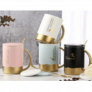 Чашка с кр и ложк 440 мл "Wonderland" 00960(Ст) ✅ базовая цена $5.96 ✔ Опт ✔ Скидки ✔ Заходите! - Интернет-магазин ✅ Фортуна-опт ✅