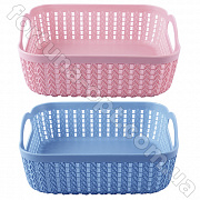 Корзина плетенка пластик 23*22,5*7 см - Stenson - 85524 ✅ базовая цена $1.39 ✔ Опт ✔ Скидки ✔ Заходите! - Интернет-магазин ✅ Фортуна-опт ✅