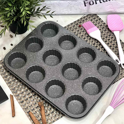 Форма для кексов мраморная A-Plus - 1145 ✅ базовая цена $3.98 ✔ Опт ✔ Скидки ✔ Заходите! - Интернет-магазин ✅ Фортуна-опт ✅