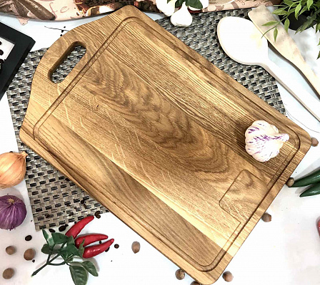 Доска разделочная Ясень 30*45см домик с вырезом  3045дсв ✅ базовая цена 289.13 грн. ✔ Опт ✔ Скидки ✔ Заходите! - Интернет-магазин ✅ Фортуна-опт ✅