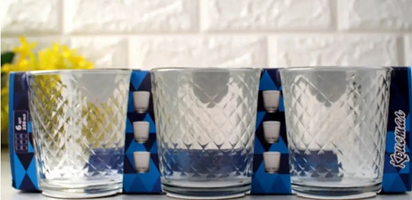 Стаканы "Кристалл" 6шт/набор 250 гр 8313-8316 ✅ базовая цена 122.64 грн. ✔ Опт ✔ Скидки ✔ Заходите! - Интернет-магазин ✅ Фортуна-опт ✅