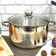 Кастрюля с крышкой Edenberg EB - 3008 - 7л ✅ базовая цена $23.54 ✔ Опт ✔ Скидки ✔ Заходите! - Интернет-магазин ✅ Фортуна-опт ✅