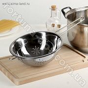 Дуршлаг с ручкой из нержавеющей стали A-Plus - 0848 (22 см) ✅ базовая цена $2.34 ✔ Опт ✔ Скидки ✔ Заходите! - Интернет-магазин ✅ Фортуна-опт ✅