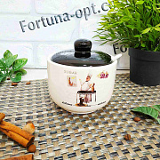 Сахарница керамическая с ложкой 520 мл Гурман 700-03-10 ✅ базовая цена 93.89 грн. ✔ Опт ✔ Скидки ✔ Заходите! - Интернет-магазин ✅ Фортуна-опт ✅